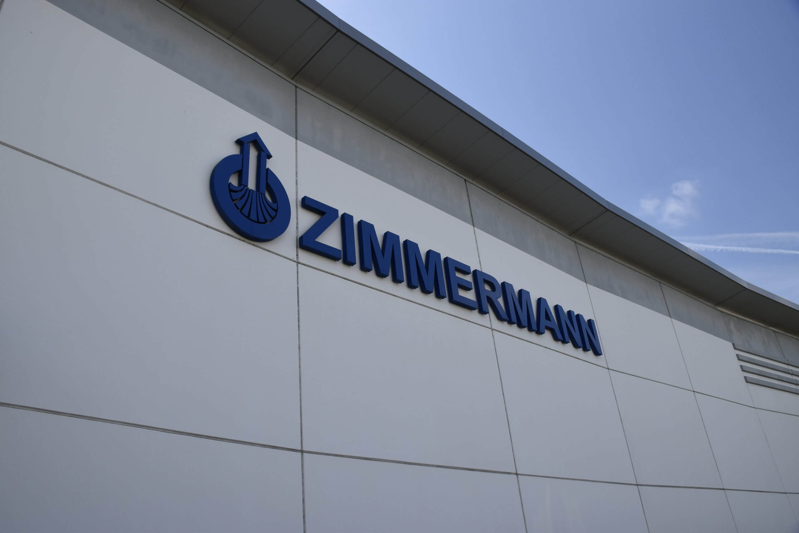 ZIMMERMANN-Logo auf Gebäude Werk 1