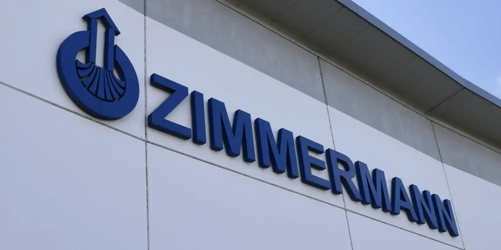 Zimmermann-Logo auf Gebäude Holding